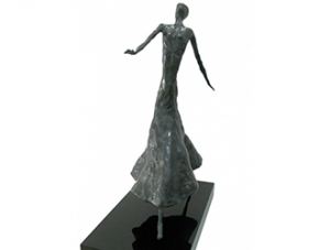 Walking Lady Sculpture Art